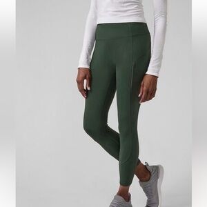 Athleta Womens Petite Medium Green Rainier 7/8 Tight Leggings